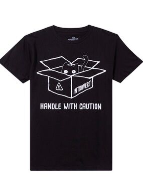 Goodie Two Sleeves Cat Introvert Graphic Tee